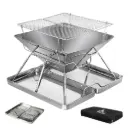 Levede Folding BBQ Portable Charcoal Grill 2-IN-1