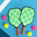 Everfit Pickleball Paddle Set Fiberglass with Balls Bag 2pcs