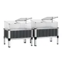 Green Fingers Raised Garden Bed x2 80x49x74cm Greenhouse Planter Box Galvanised Herb