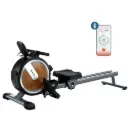 Everfit 16 Level Magnetic Rowing Machine for Home with App Connect Walnut