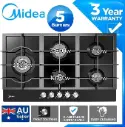 Midea Gas Glass Cooktop 90cm Black