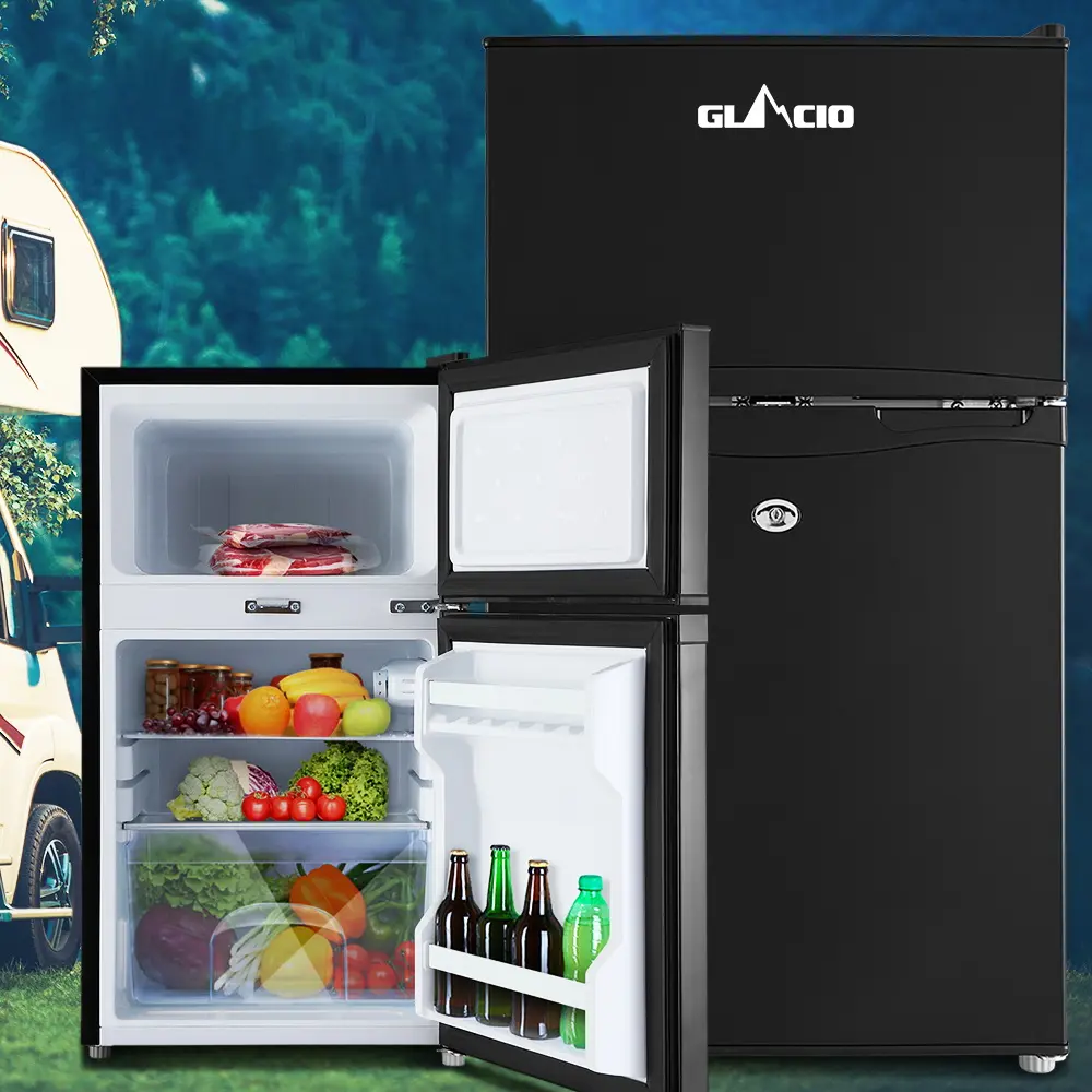 Glacio 90L Portable Fridge Freezer Bar Upright 12V/24V/240V Camping Caravan 