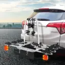 Giantz 4 Bicycle Bike Carrier Rack Car Towbar Hitch Ball Mount Tail light Silver