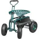 VEVOR Garden Cart Rolling Workseat with Wheels