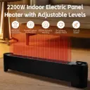2200W Graphene Floor Electric Heater – Fast Heating, Energy-Efficient, Portable Indoor Heater
