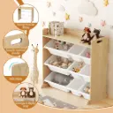 Keezi Kids Toy Box 9 Bins Bookshelf Organiser Display Shelf Storage Rack Wooden