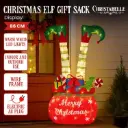 Christabelle Elf in Gift Sack Christmas Display Warm White LED Lights 86cm
