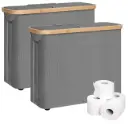 CARLA HOME 2 pack Toilet Paper Storage Basket