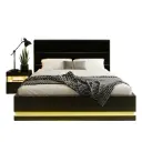 Artiss RGB LED Double Bed Frame with Beside Table Set 16 Colour Mood Lighting
