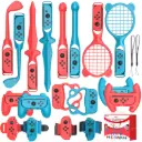 18-in-1 Motion-Sensing Sports Kit for Gaming Consoles - Tennis, Golf, and Fitness Accessories
