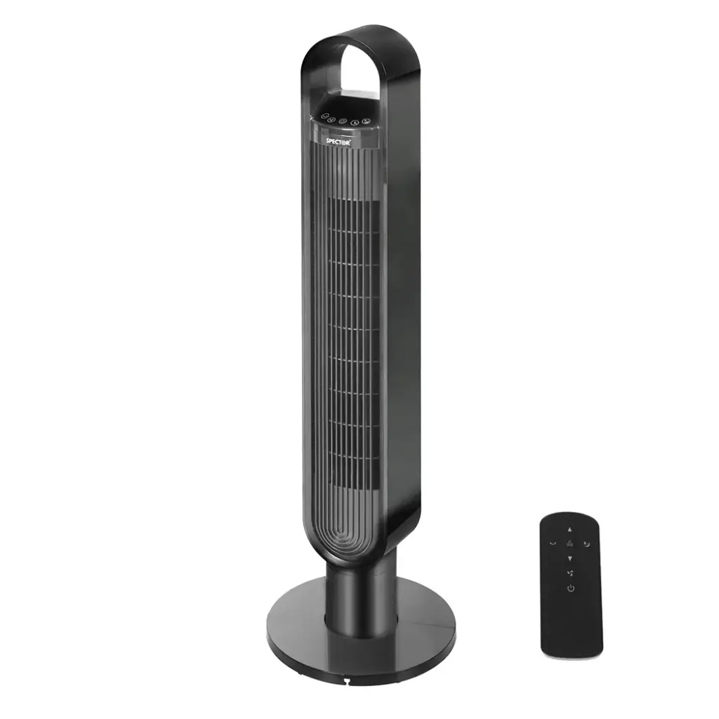Spector Portable Bladeless Tower Fan Black