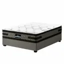 Artiss Bed Frame with 36cm Giselle Mattress Set King Single Gas Lift Base Grey