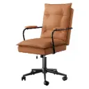 LEVEDE Ergonomic Office Chair Computer PU Brown