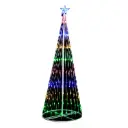 Samland Circling Led Light Christmas Tree With Star [Height: 163cm]