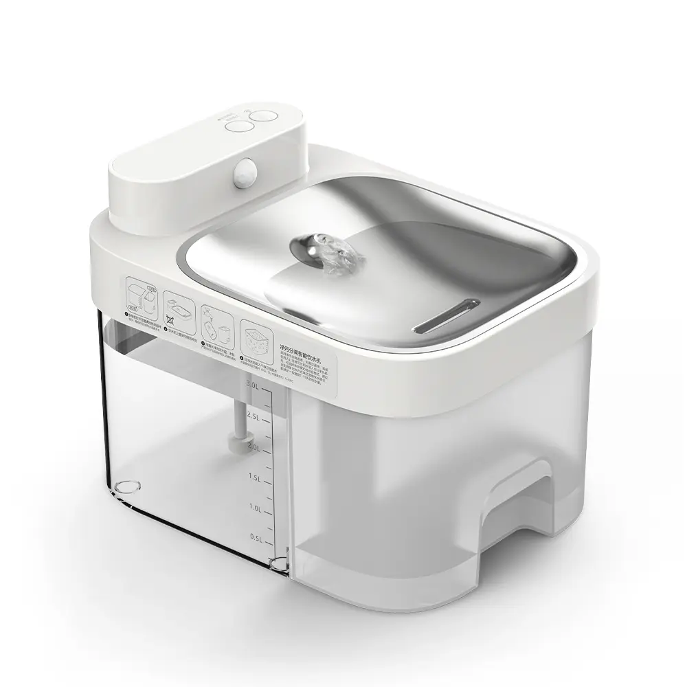 White pet water dispenser 250mm * 190mm * 190mm 