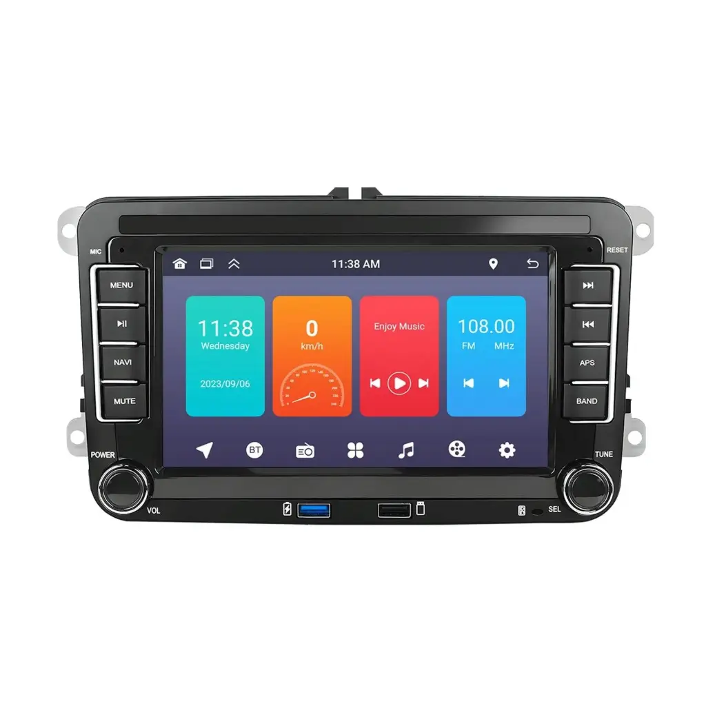 Android Carplay Navigation For Vw / Skoda - 1 + 32G Screen Reversing Camera