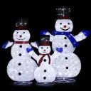 Jingle Jollys 3 PCS Christmas Lights 330 LED Fairy Light Snowman Decorations 