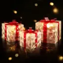 Jingle Jollys 3 PCS Christmas Lights 70 LED Fairy Light Gift Box 