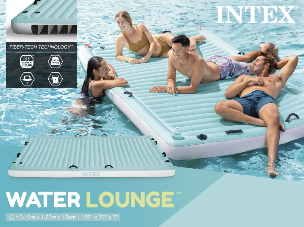 Intex Water Lounge Inflatable Pontoon Raft
