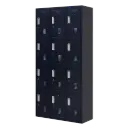12-Door Locker for Office Gym Shed School Home Storage - Standard Lock with Keys