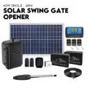 Swing Gate Opener Automatic Full Solar Power Kit Remote Control