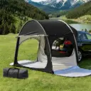 Weisshorn Camping Tent Car SUV Rear Hatchback Tents Canopy Portable Outdoor Family Black