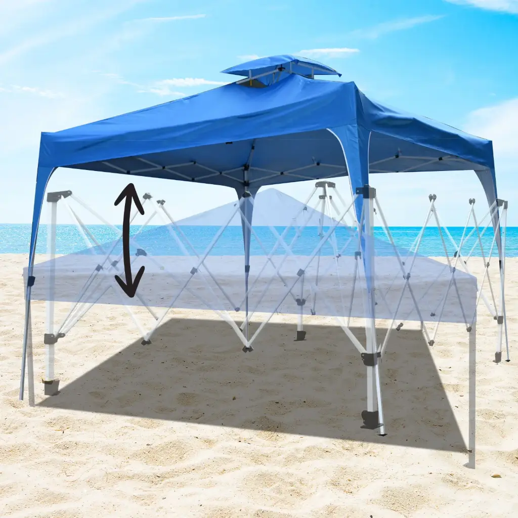 Arcadia Furniture 3M x 3M Outdoor Folding Tent - Navy 