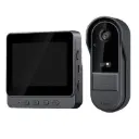 Smart Wireless Video Doorbell with 4.3" Screen HD 8MP Camera Night VisionTwo-Way Audio IP65