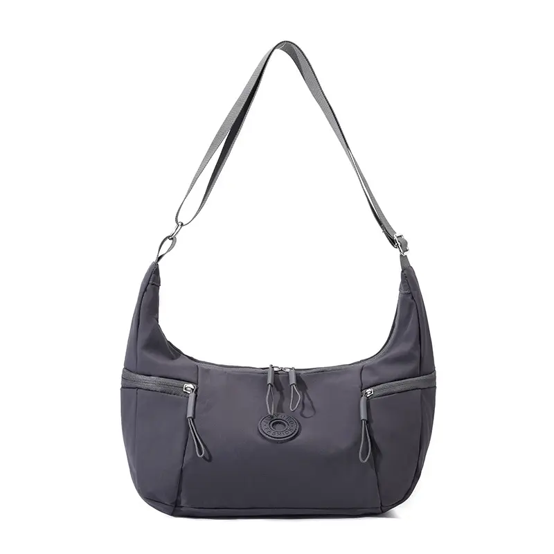 Stylish & Lightweight Nylon Crossbody Bag (Black)