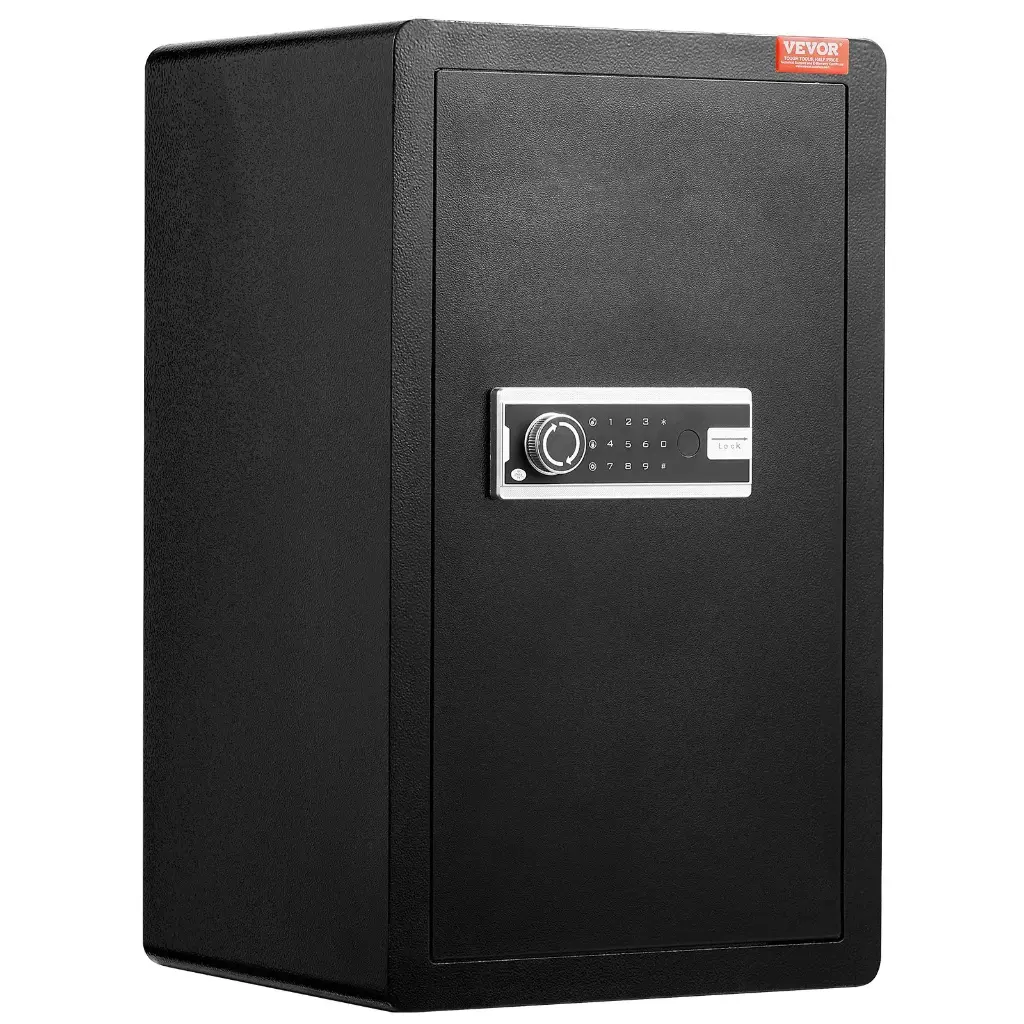 VEVOR Single Door 4.0 cu.ft Safe Box with Key Lock & Password