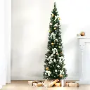Jingle Jollys Christmas Tree 1.8m Xmas Tree Decorations Snowy 300 Tips 