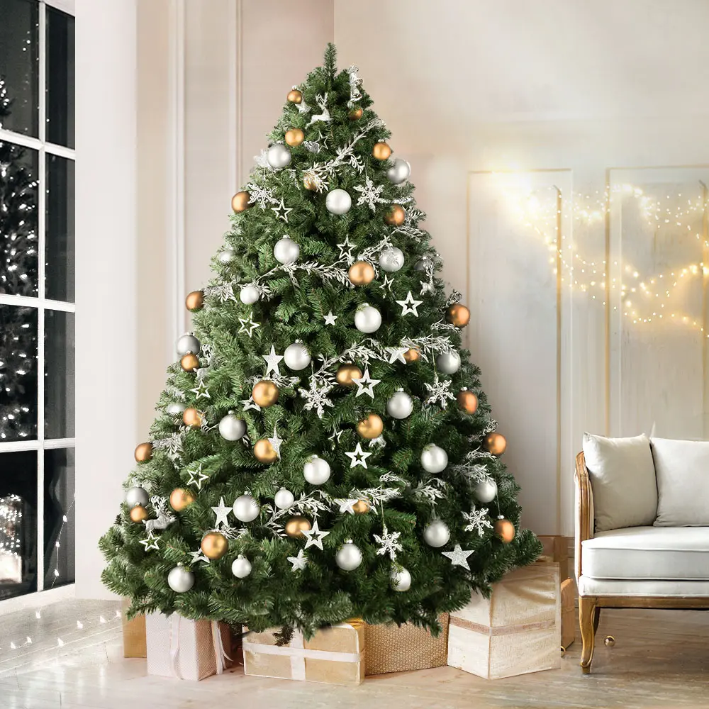 Jingle Jollys Christmas Tree 2.1M Xmas Tree Decorations Green 1250 Tips 