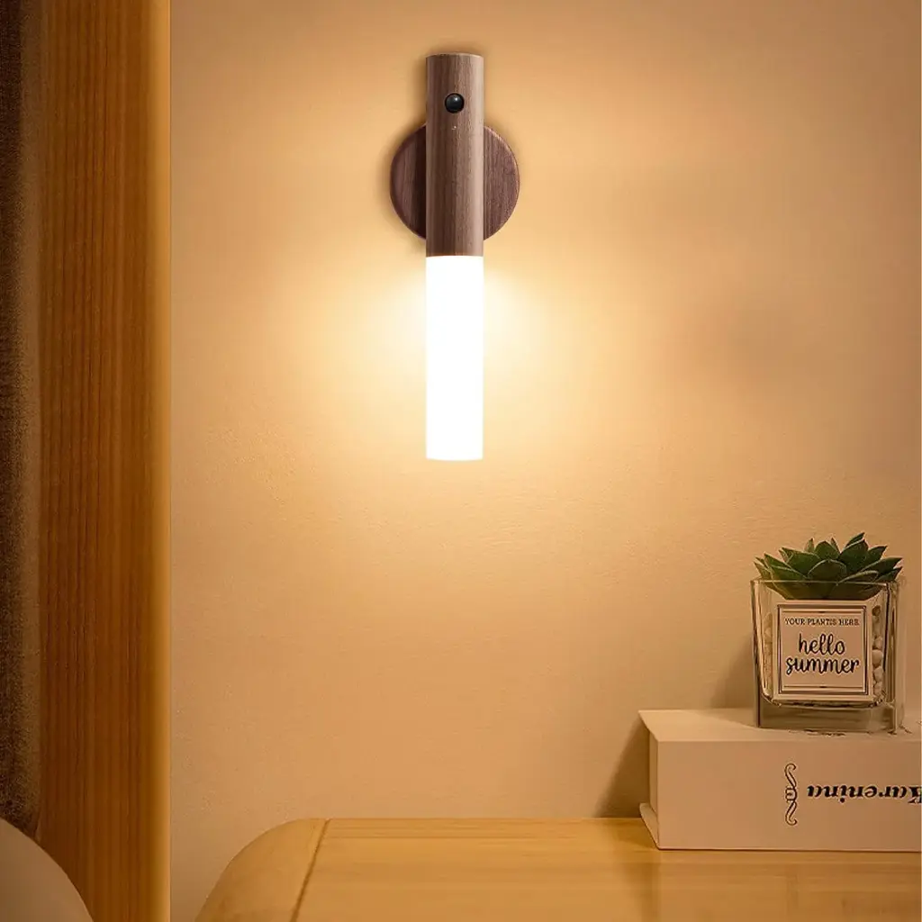 Motion Sensor Wall Light Indoor, LED Rechargeable, 2pcs 
