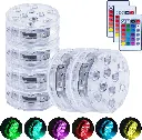 Lazy Dayz 13 Colors LED Remote Pool Light 6 Pack 