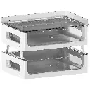 Drawer Desktop Storage Organizer Two Tier Shelf Home Office Desk Organizer Unit 