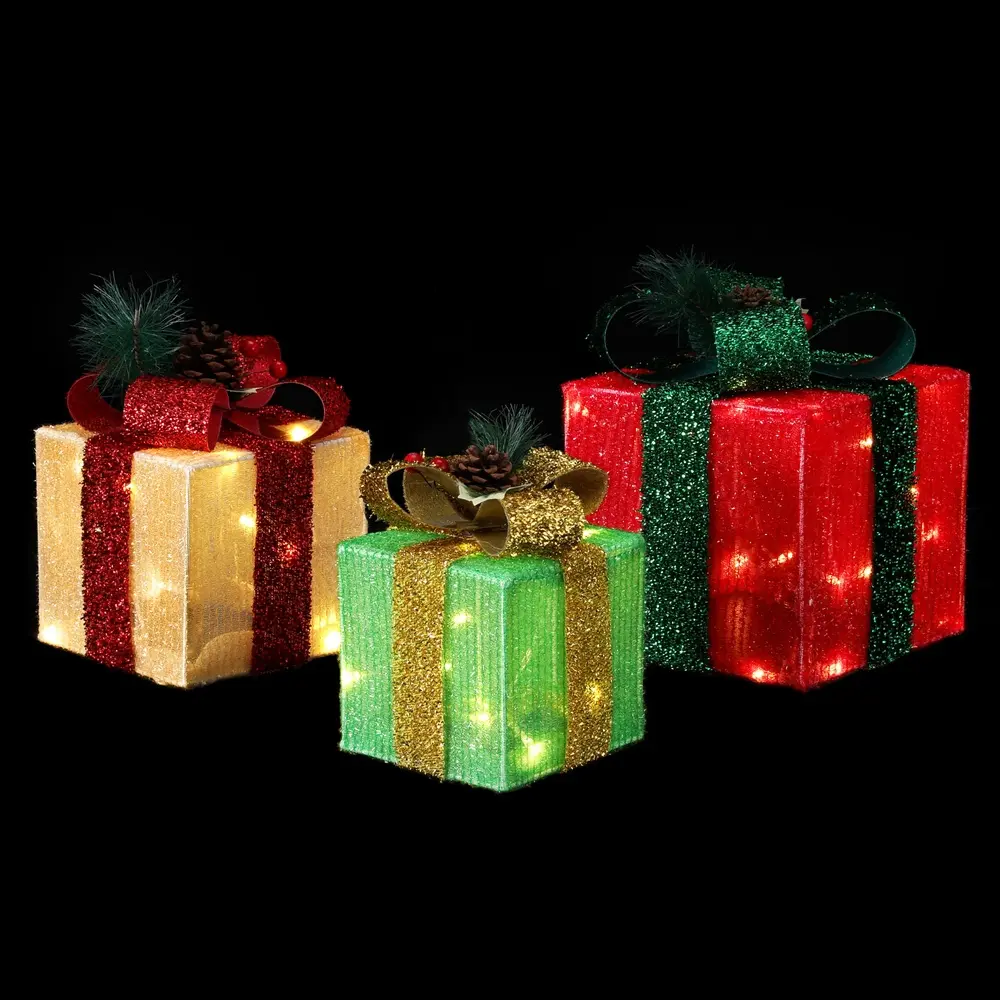  Jingle Jollys 3 PCS Christmas Lights 60 LED Fairy Light Gift Box