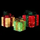  Jingle Jollys 3 PCS Christmas Lights 60 LED Fairy Light Gift Box