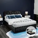 Artiss Bed Frame Double Size Gas Lift Black TIYO 