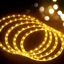 Jingle Jollys 20M Christmas Lights String Rope Light Decorations 600 LED Warm 