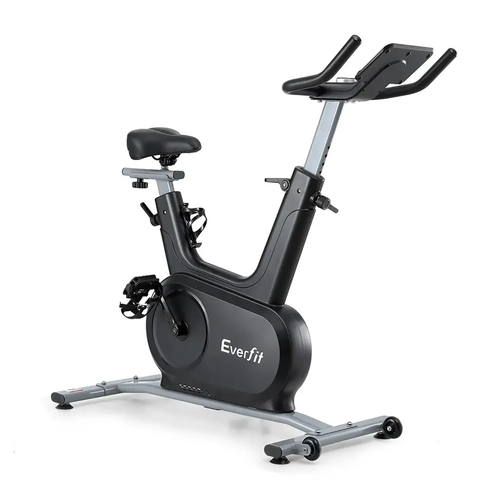 Everfit Exercise Bike Spin Bike Electromagnetic Smart Home Fitness 24-Level Resistance 120kg Bluetooth 