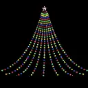 Jingle Jollys 3.8M Christmas Lights Waterfall String Light 340 LED 