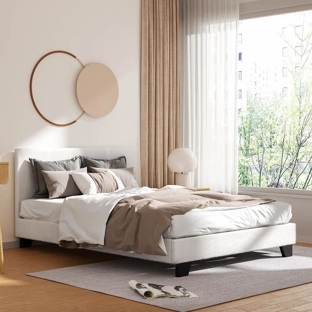 Artiss Bed Frame Double Size Boucle NEO 