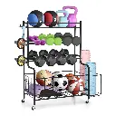 Everfit Dumbbell Rack Weight Rack for Dumbbells Home Gym Storage Black 