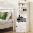 Artiss Bedside Table Nightstand Charging Station 