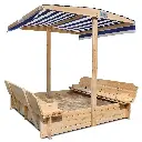 Lifespan Kids Skipper Sandpit with Canopy 