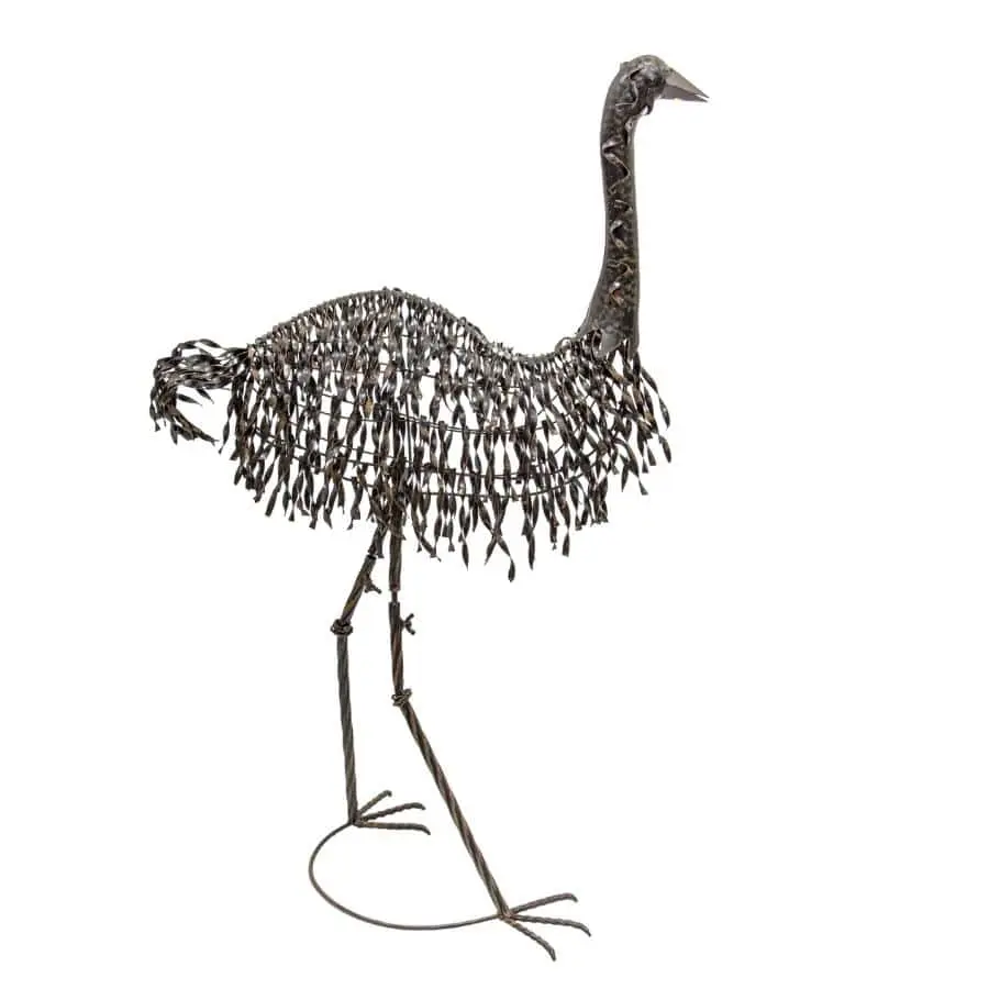 Metal Mrs Emu Garden Statue 55x92cm 