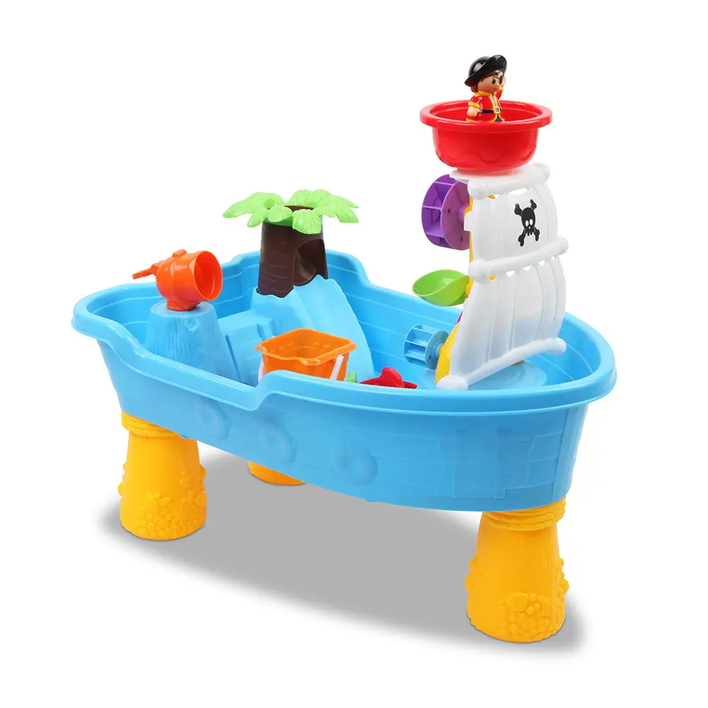 Keezi Kids Sandpit Pretend Play Set Sand Water Table Outdoor Beach Toy Children 