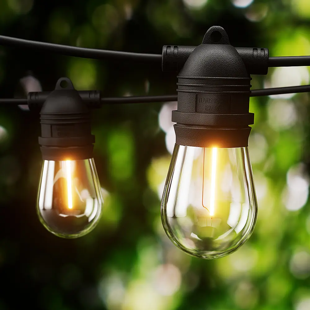 10m Festoon Lights Christmas Fairy String Lights Outdoor Party Garden Decor 