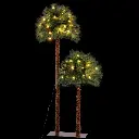 Jingle Jollys Christmas Tree 1.5+1m LED Xmas Palm Tree Party Decorations 2 in 1 