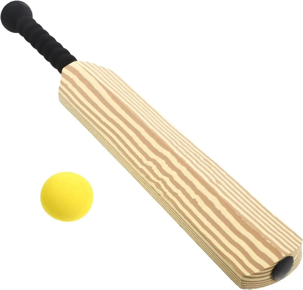 Kids Soft Foam Sturdy Cricket Bat & Ball Set 58cm Backyard Beach Sports Toy Kit 